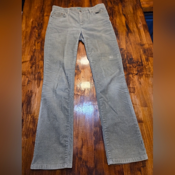 Ralph Lauren Denim - Ralph Lauren Women's Straight Leg Light Green Corduroy Jeans